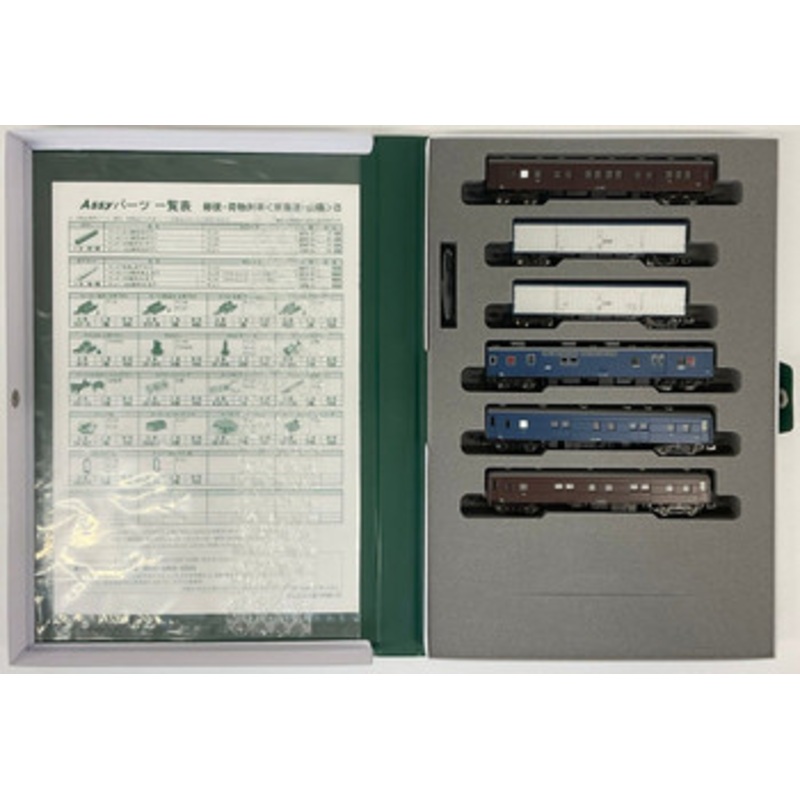 Kato 10-1724 Postal/Baggage Train ‘Tokaido/Sanyo’ 6 Cars Set B (N scale)