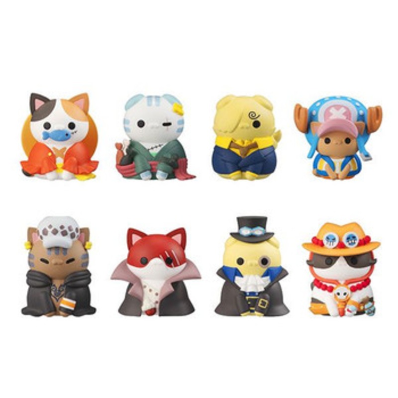 MegaHouse Mega Cat Project One Piece: Nyan Piece Nyan! I’ll Become the Cat Pirate King! 8pcs Complete Box