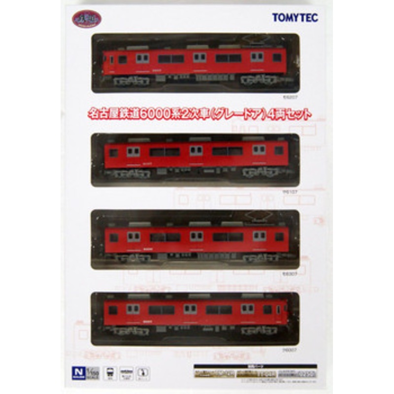 Tomytec Meitetsu Railway Series 6000 2nd Ed. (Gray Door) 4 Cars Set (N scale)