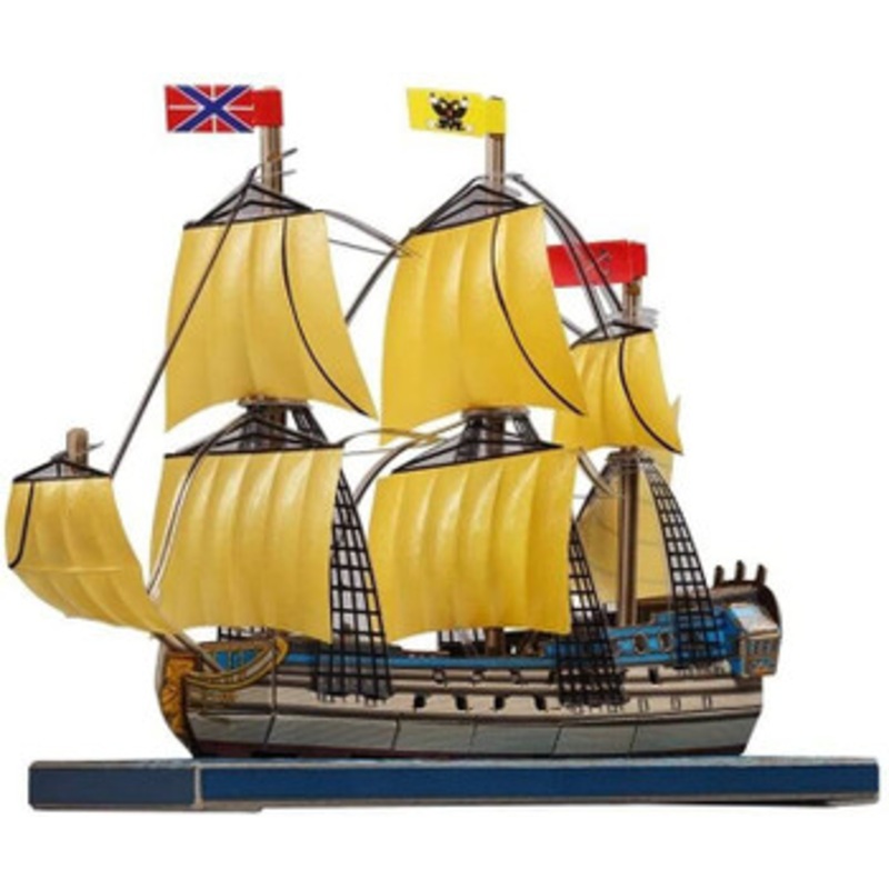 Umbum Paper Craft Kit Russian Ship Of The Line Poltava Non-scale