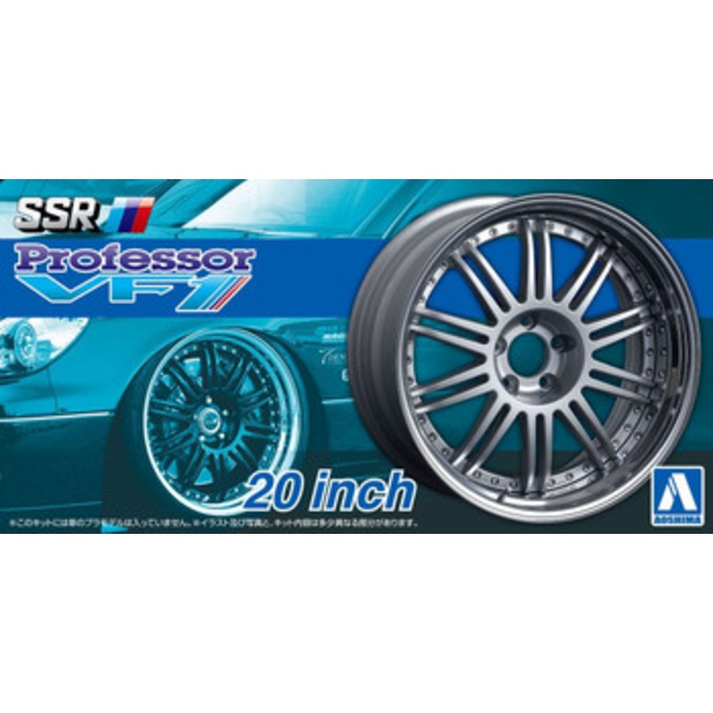 Aoshima Tuned Parts 1/24 SSR Professor VF1 20inch Tire & Wheel Set
