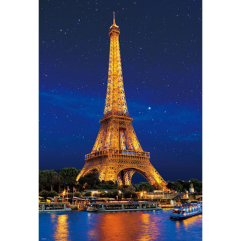 Beverly 31-534 Jigsaw Puzzle Eiffel Tower Under The Stars (Glow in the Dark) (1000 Pieces)