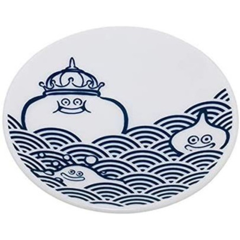 Square Enix Dragon Quest Smile Slime Japanese Style Series Small Dish Slime Blue Sea Waves