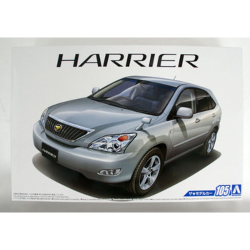 Aoshima The Model Car 1/24 Toyota GSU30W Harrier 350G Premium L Package ’06 Plastic Model