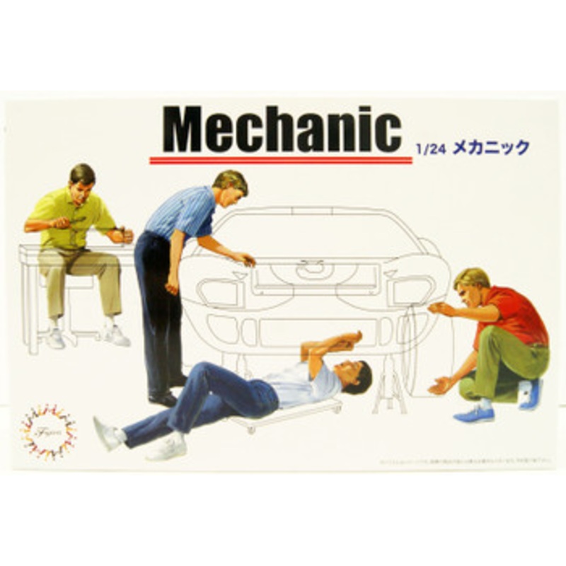 Fujimi Garage & Tool Series 1/24 GT3 Mechanic Plastic Model