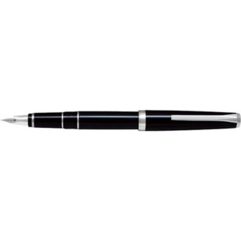 Pilot FE25SR-BSEF Elabo Rhodium Black Fountain Pen  (NIB:SEF Soft Extra Fine)
