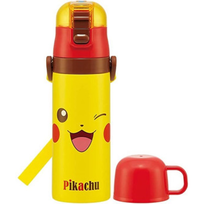 Skater Pokemon Pikachu Ultralight 2WAY Stainless Bottle