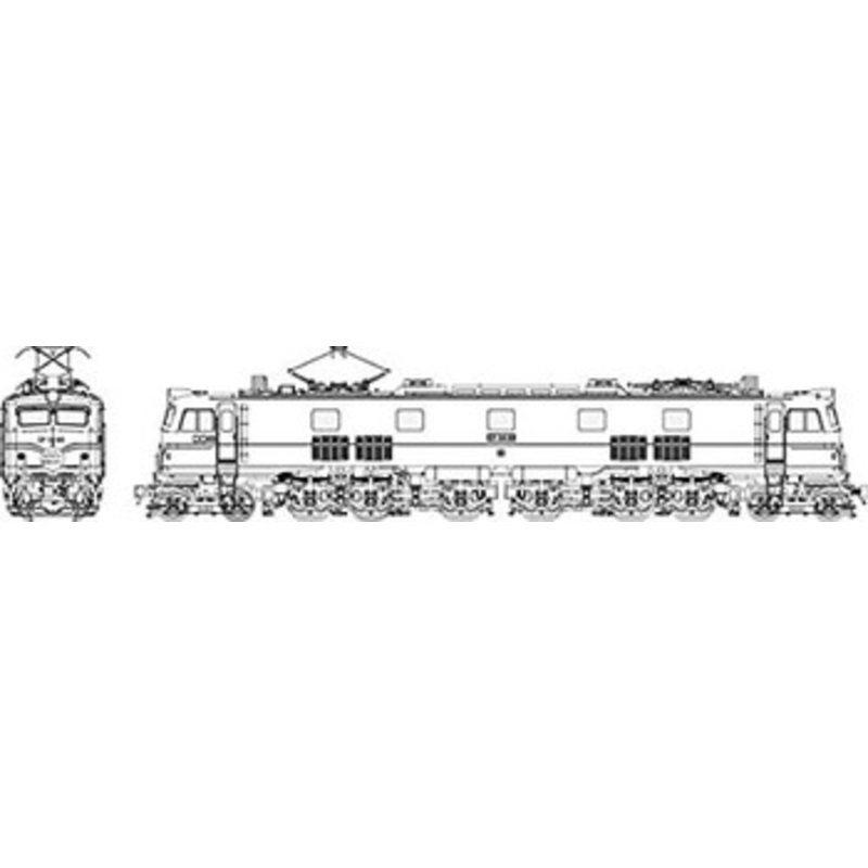 Tramway TW-EF58-10 JNR EF58 60 For General Use/Black H Rubber (HO scale)