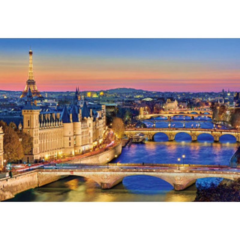 Beverly 51-285 Jigsaw Puzzle Seine River at Evening in France (1000 Pieces)