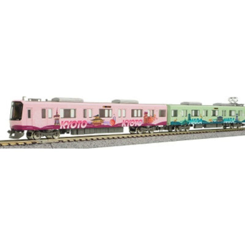 Greenmax 50593 Kintetsu Series 3220 (KYOTO-NARA Wrapping) 6 Cars Set (N scale)