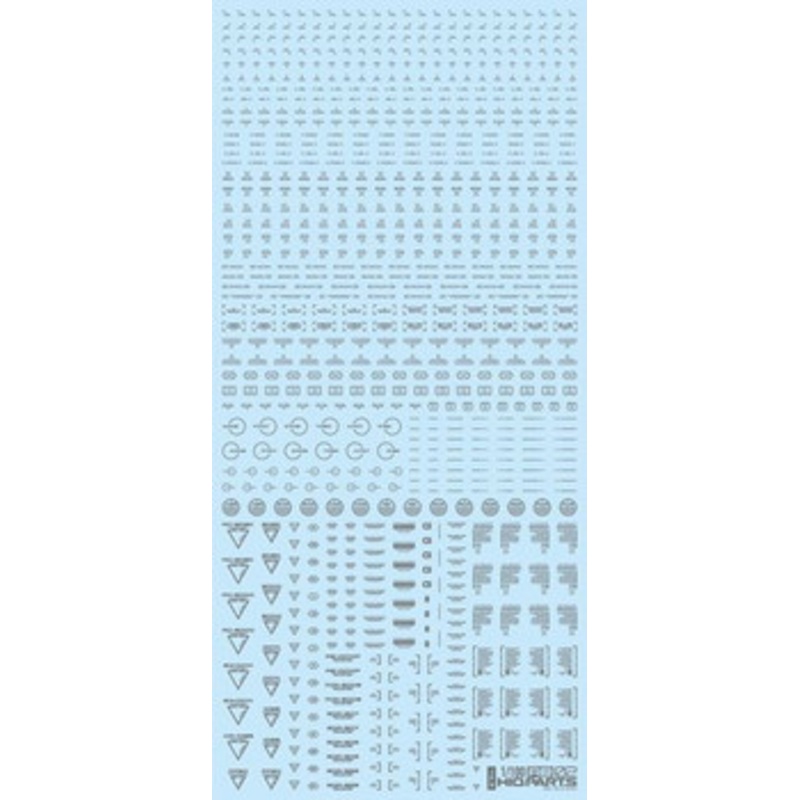 HiQparts 1/100 One Color Gray RB02 Caution Decal