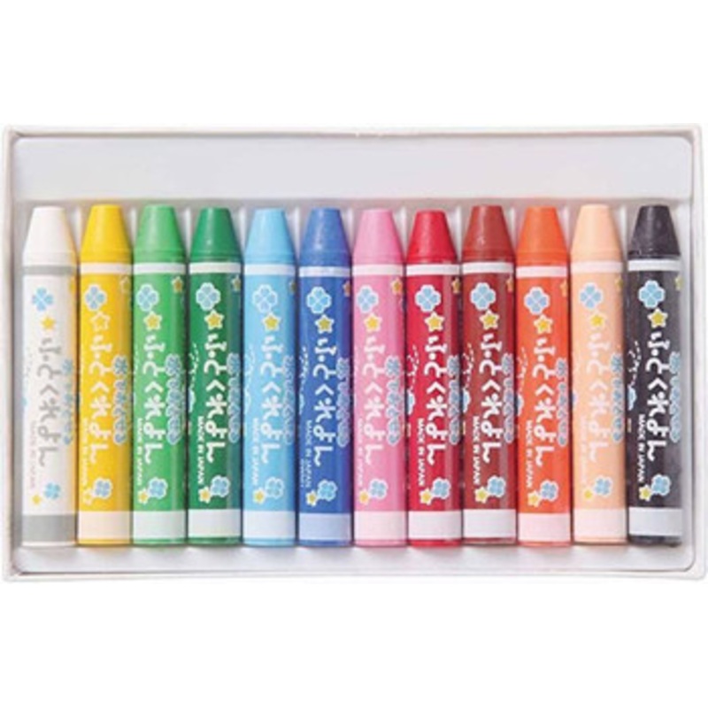 Pentel Crayon 12 Colors Set