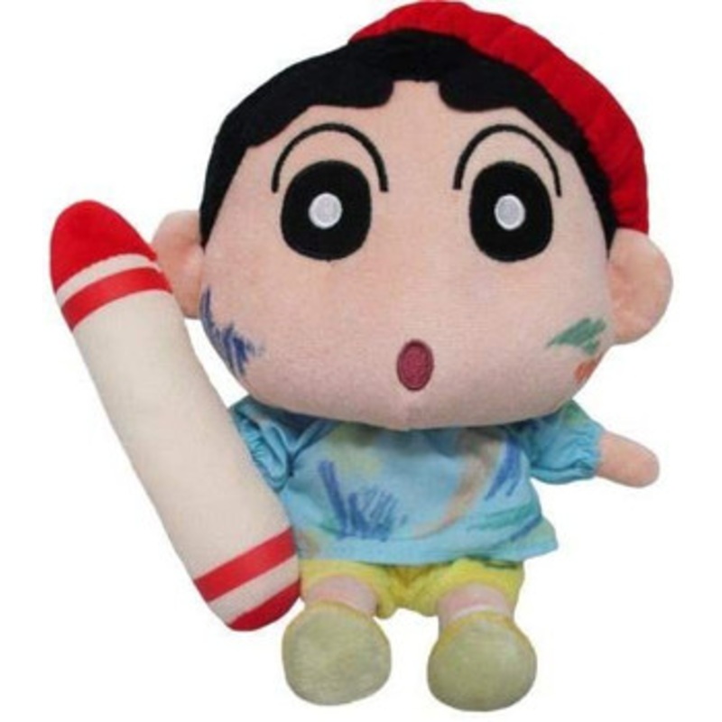 San-ei Crayon Shin-chan Plush Doll Shin-chan Scribbling S