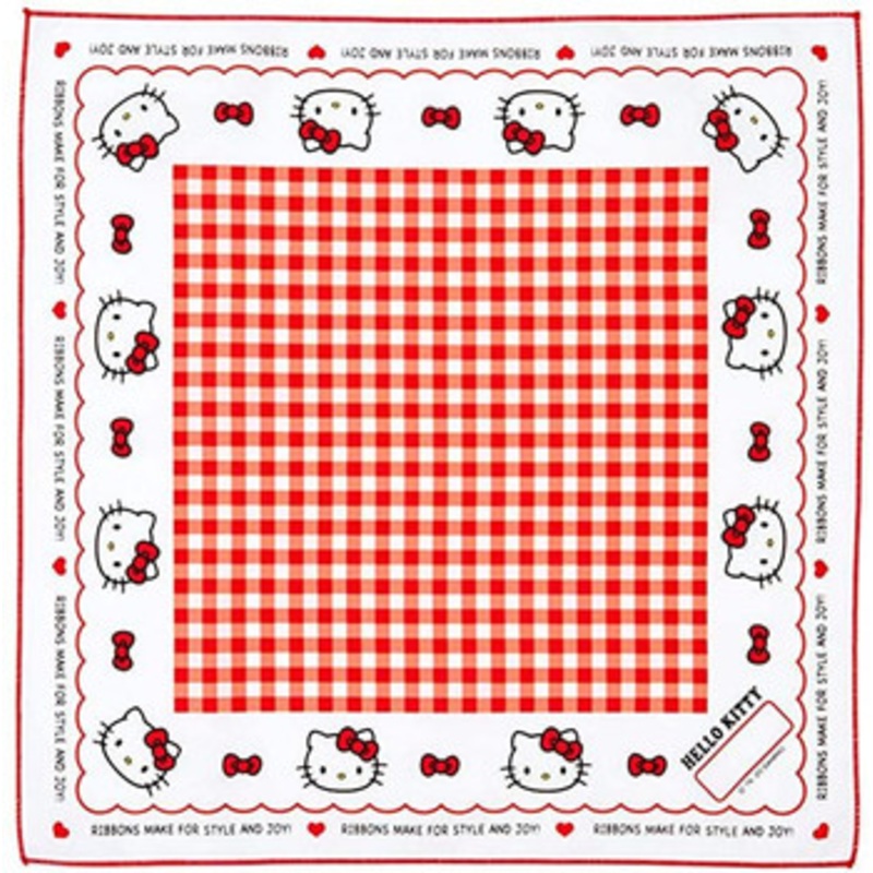 Sanrio Lunch Cloth Hello Kitty Gingham