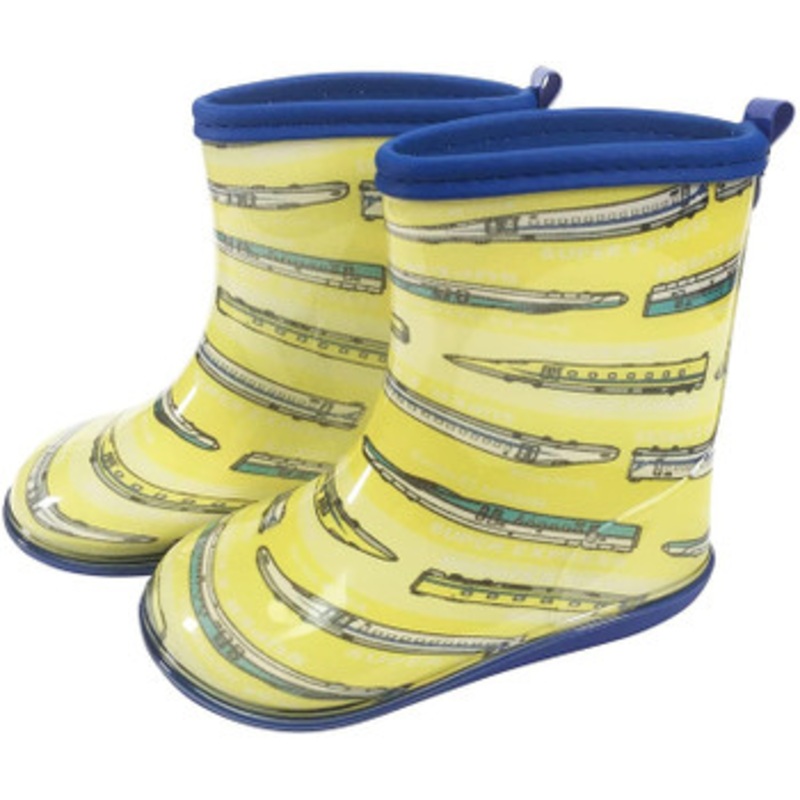 Shinkansen Kids Rain Boots Super Express (Yellow)