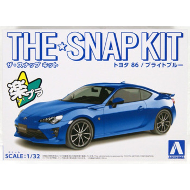 Aoshima The Snap Kit 1/32 Toyota 86 (Bright Blue) Plastic Model