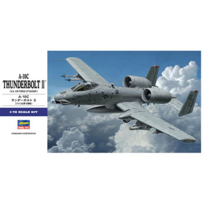 Hasegawa 1/72 A-10C Thunderbolt II (U.S. Air Force Attacker) Plastic Model
