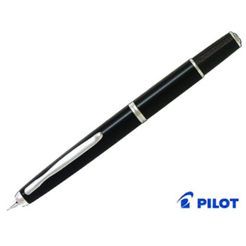Pilot FCF-2MR-B-F Capless Fermo Black Fountain Pen (NIB:F Fine)