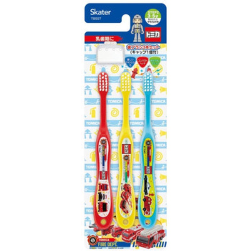 Skater Soft Toothbrush Set (3 pcs) For Kindergarten Kids Tomica 19