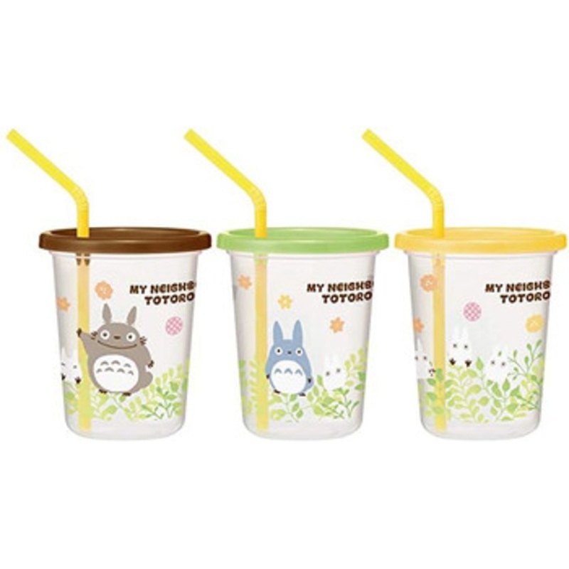Skater Studio Ghibli My Neighbor Totoro Tumbler Set (3 pcs) With Straw
