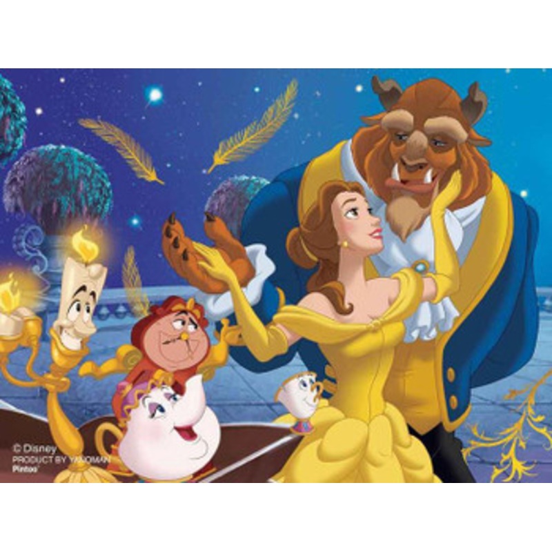 Yanoman 2308-12 Jigsaw Puzzle Disney Beauty and the Beast Dancing Under the Stars (150 S-Pieces)