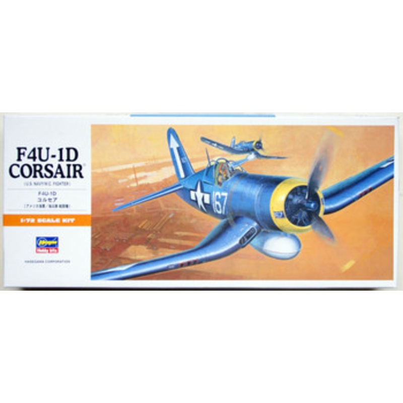 Hasegawa 1/72 F4U-1D Corsair (U.S. Navy/M.C. Fighter) Plastic Model