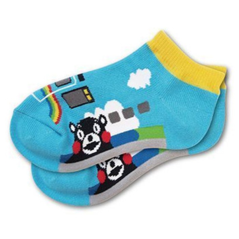 Railway Socks for Kids (Tetsushita) Kumamon Wrapping Train (Size 16-20cm)