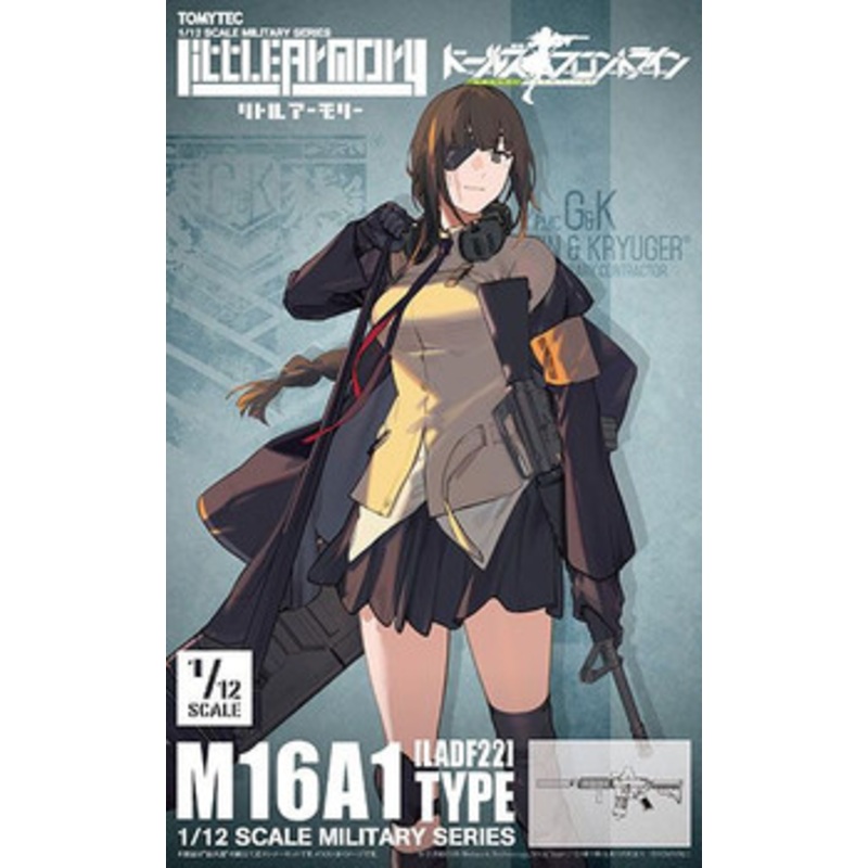 Tomytec Military Series 1/12 Little Armory LADF22 Anime :Girls’ Frontline M16A1 Type  Type Plastic Model