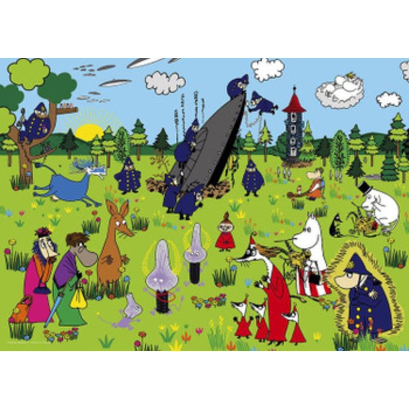 Yanoman 05-1050 Jigsaw Puzzle Moomin Lost Martians (500 Pieces)
