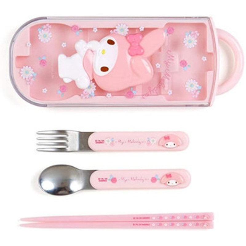 Lunch Trio Set (Fork, Spoon, Chopsticks) My Melody