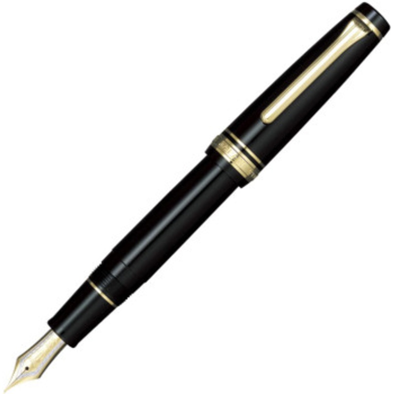 Sailor Professional Gear Gold Fountain Pen Black M 11-2036-420