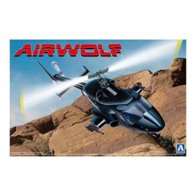 Aoshima Airwolf 1/48 Limited Edition with Extra Clear Body Plastic Model