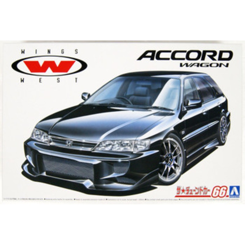 Aoshima The Tuned Car 1/24 Honda Wings West CF2 Accord Wagon ’96 Plastic Model