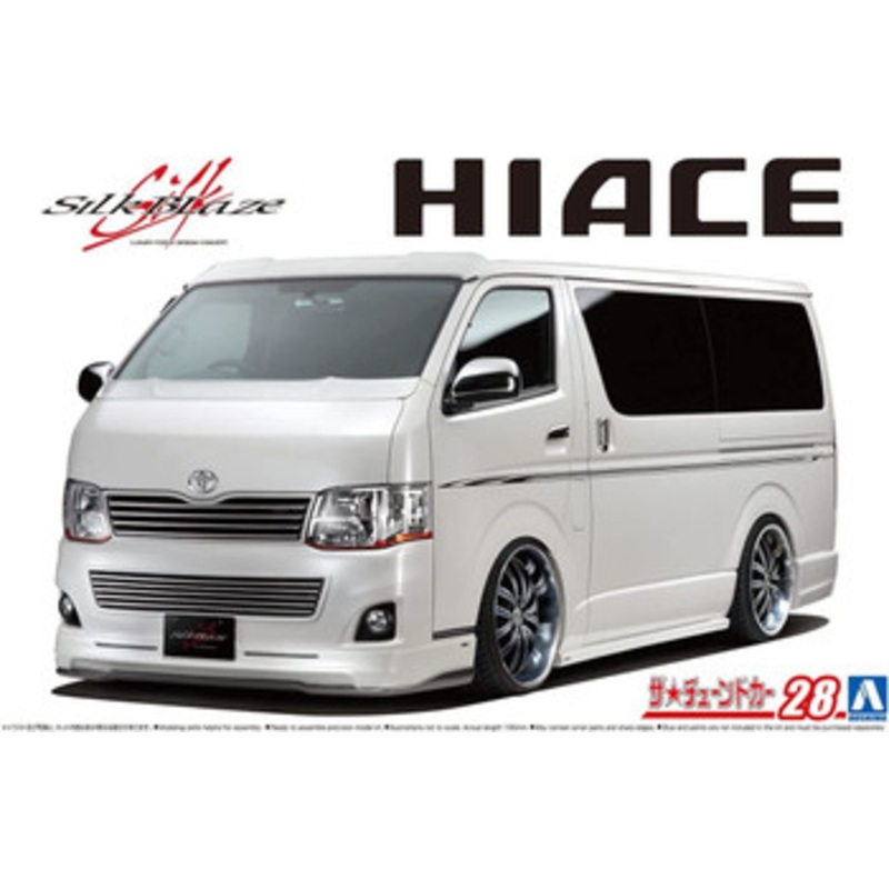 Aoshima The Tuned Car No.28 1/24 Silk Blaze TRH200V Hiace Ver. III ’10 Toyota Plastic Model