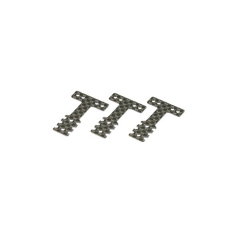 Kyosho MZW404S Carbon Rear Sus. Plate (Soft/RM/HM/3pcs)