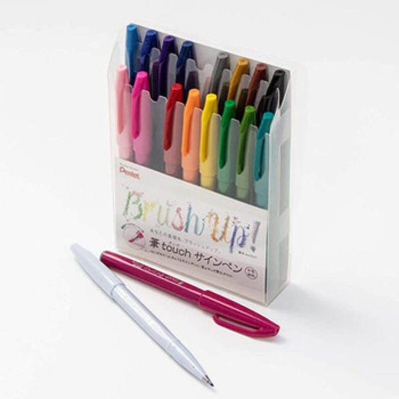 Pentel Brush Touch Pen 18 Color Set