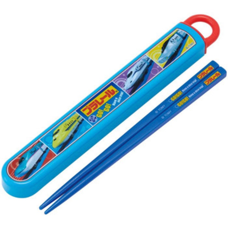 Skater Plarail Shinkansen Antibacterial Chopsticks and Slide Case