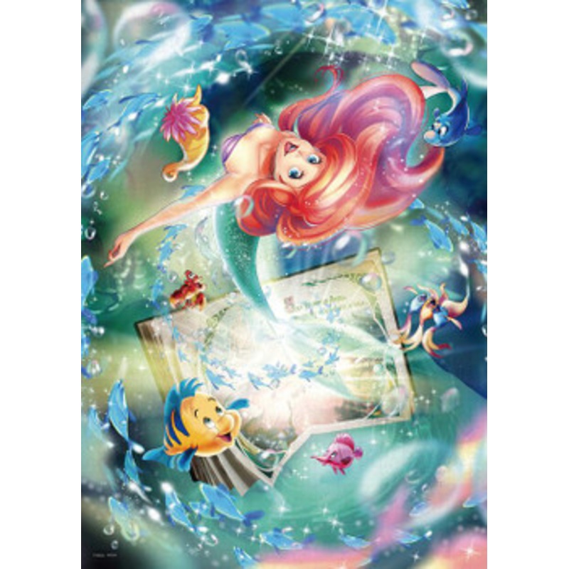 Tenyo D500-625 Jigsaw Puzzle Disney The Little Mermaid Out of the Storybook (500 Pieces)