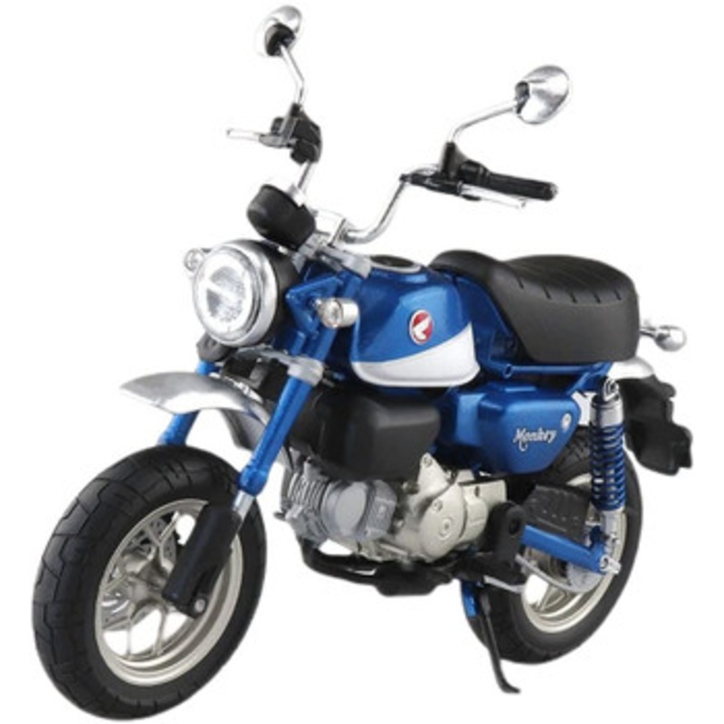 Aoshima Skynet 1/12 Honda Monkey 125 Glittering Blue Finished Model