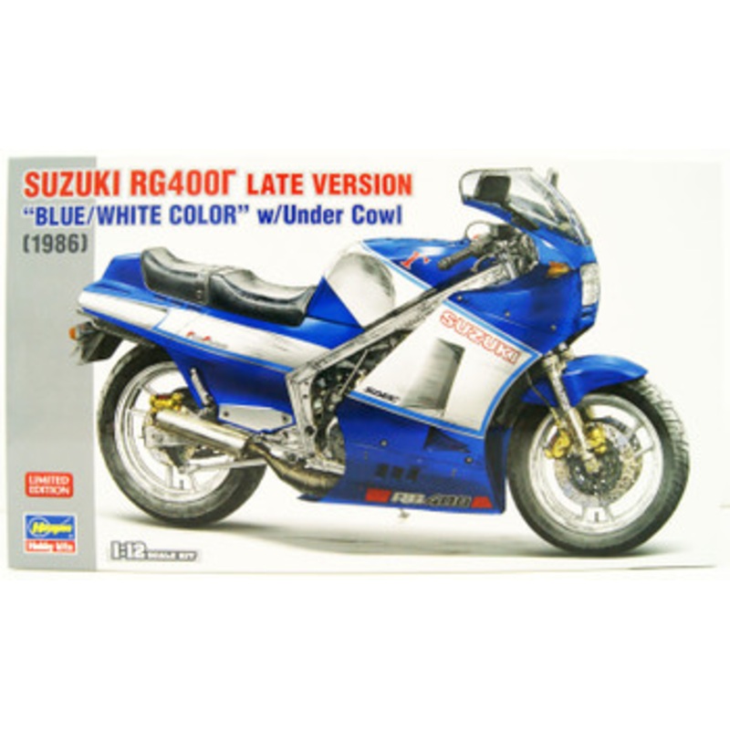 Hasegawa 1/12 Suzuki RG400 Late Model Blue/White w/Under Cowl Plastic Model