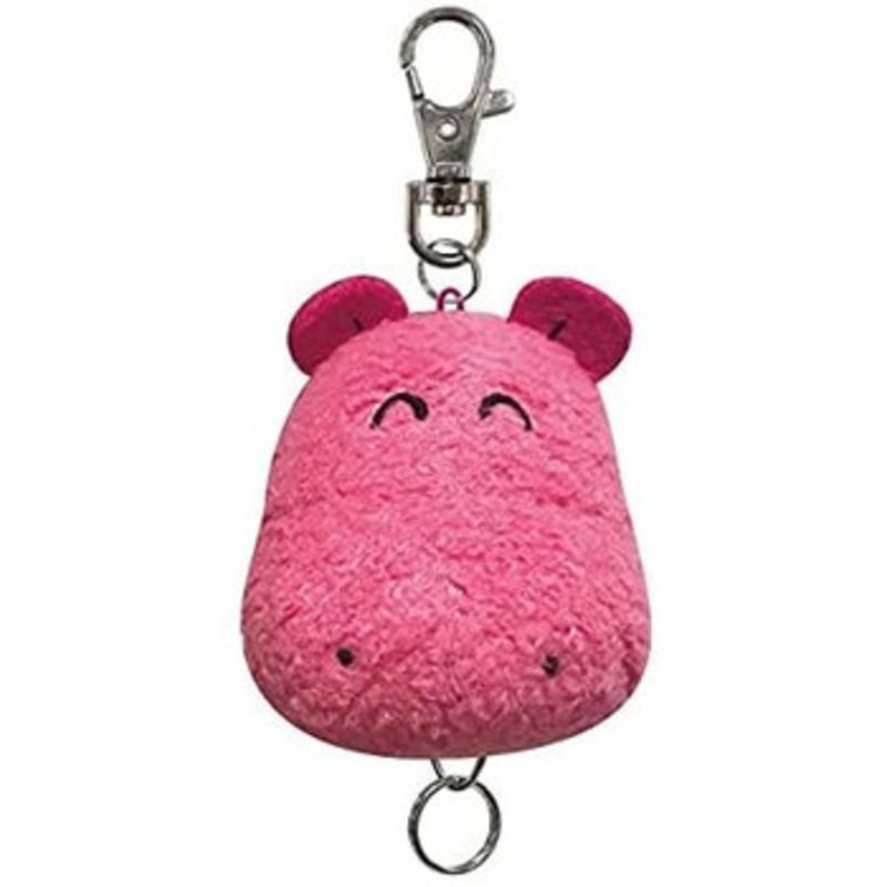 SK JAPAN Tabekko Dobutsu Mascot Reel Keychain Hippo