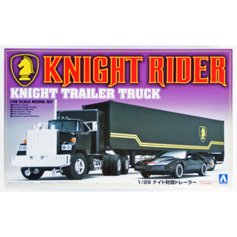 Aoshima Knight Rider 1/28 Knight Rider Trailer Truck Plastic Model
