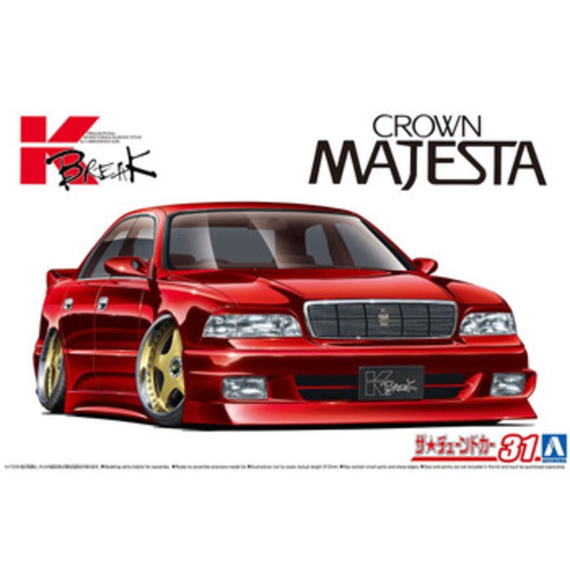 Aoshima The Tuned Car 1/24 K-Break UZS141 Majesta ’91 (Toyota) Plastic Model