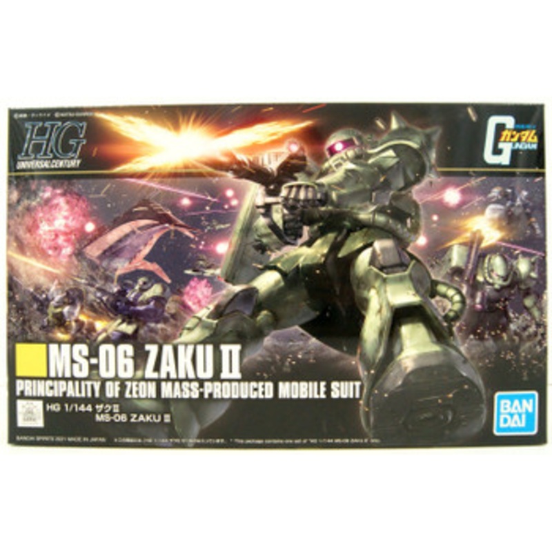 Bandai HGUC 1/144 Zaku II Plastic Model (Mobile Suit Gundam)