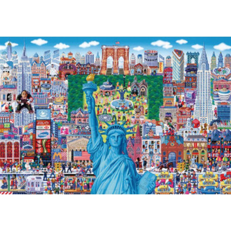 Beverly M81-623 Jigsaw Puzzle Famous Locations in New York (1000 S-Pieces)