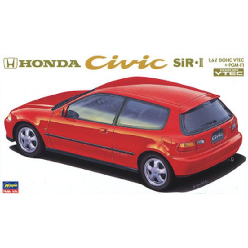 Hasegawa 1/24 Honda Civic SiR II Plastic Model