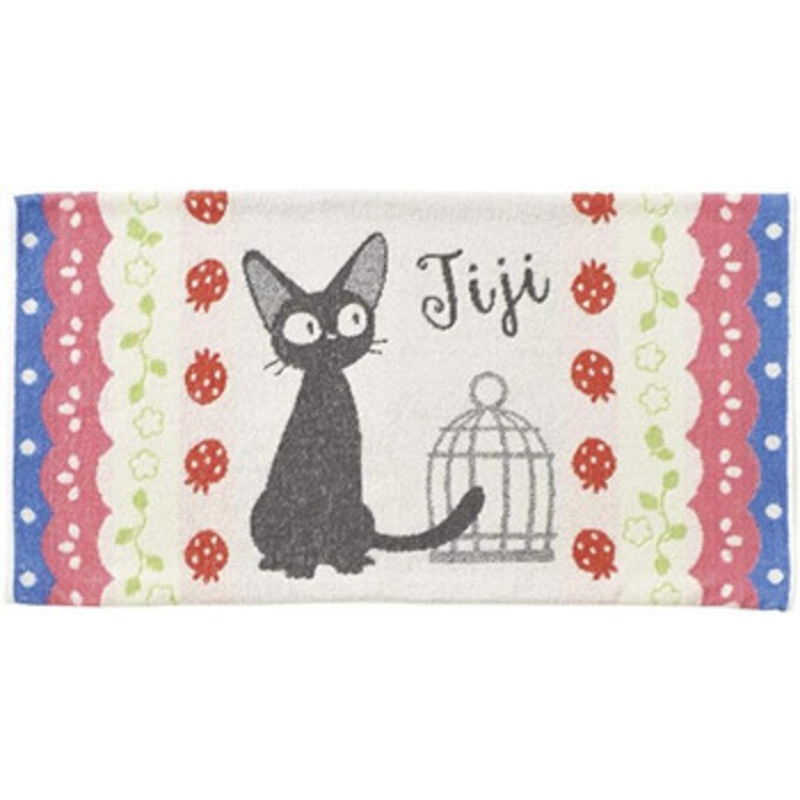 Marushin Studio Ghibli Towel Pillowcase Kiki’s Delivery Service ‘Jiji and Strawberry’