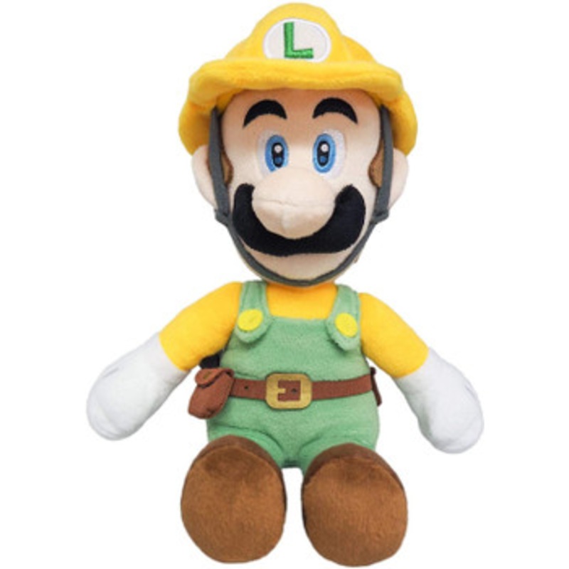 San-ei Super Mario Maker 2 Plush Doll Builder Luigi (S)