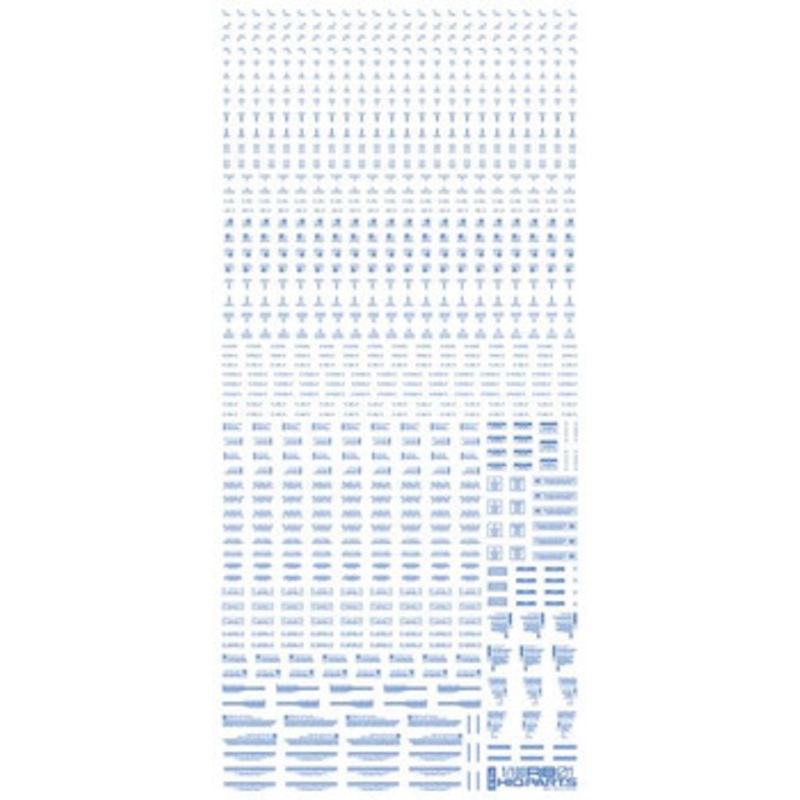 HiQparts 1/100 RB01 Caution Decals One Color Blue