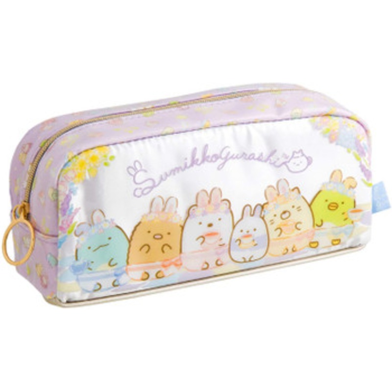 San-x Sumikko Gurashi Pen Case Rabbit Flower Garden